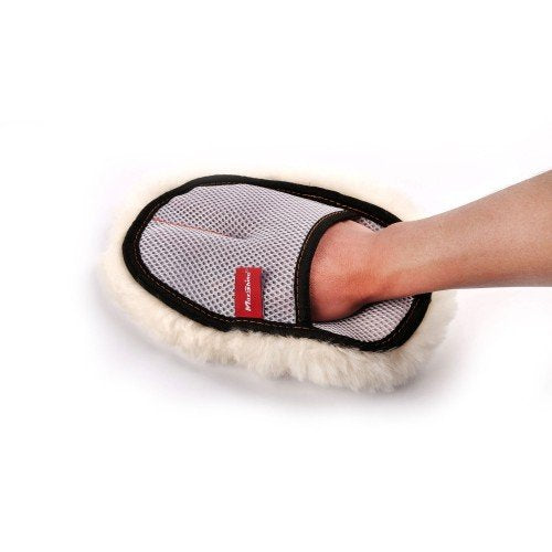 MaxShine Premium Sheepskin Wool Mitt (Short hair)