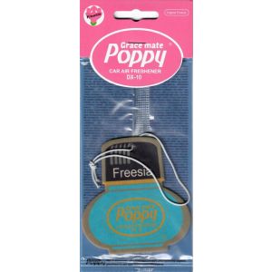 Poppy Grace Mate Paper Card air Freshener 3PK