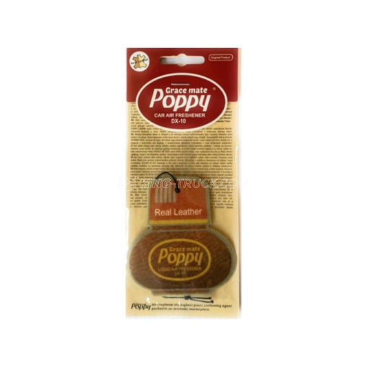 Poppy Grace Mate Paper Card air Freshener (Real Leather)
