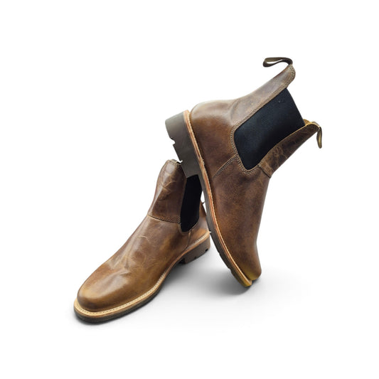 Blacksmith Chelsea Dealer Boot (Distressed Ivory)
