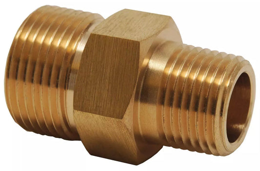 BRASS PLUG M22 TO 3/8 MALE