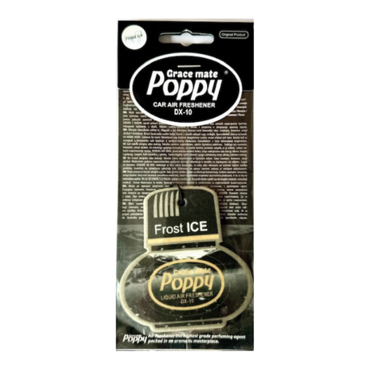 Poppy Grace Mate Paper Card air Freshener (Frost Ice)