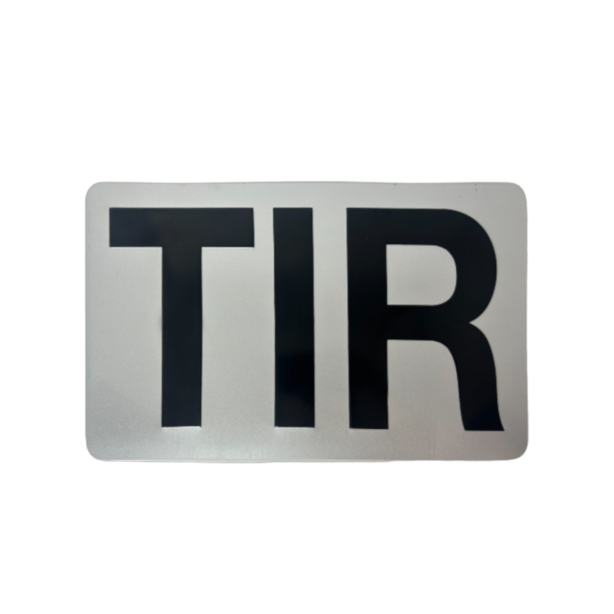 Embossed TIR license plate