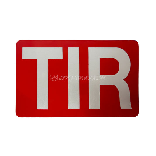 Embossed TIR license plate