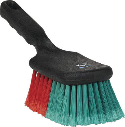 Vikan Vehicle Brush w/Short Handle, 275 mm, Soft/split, Black